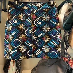 Colorful Patterned Women's Skirt